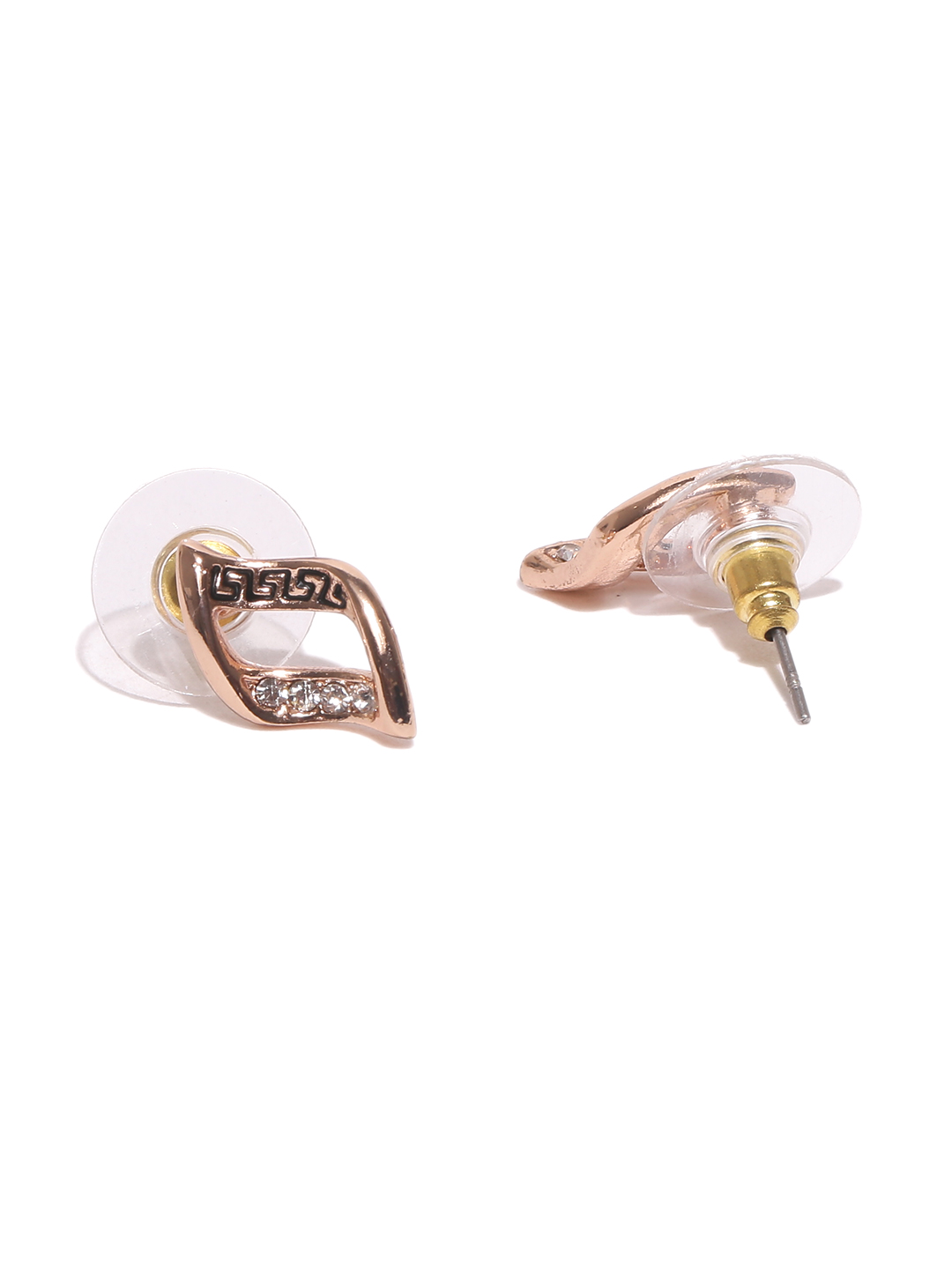 YouBella Rose Gold-Toned Stone-Studded Jewellery Set